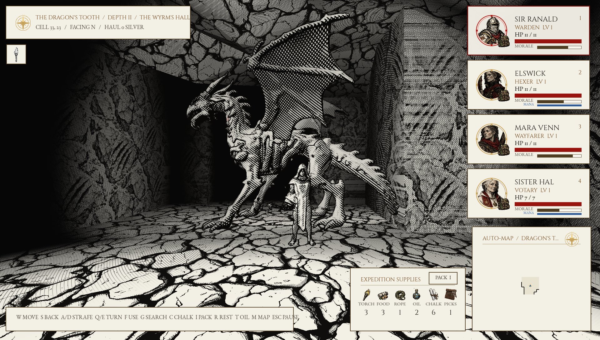 The undead wyrm on the Dragon's Tooth