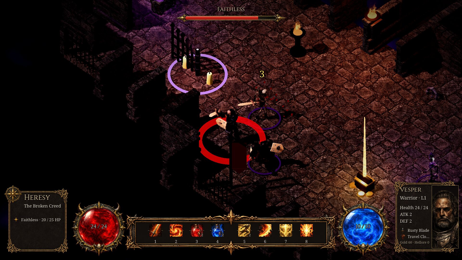 Combat in the Circle of Heresy