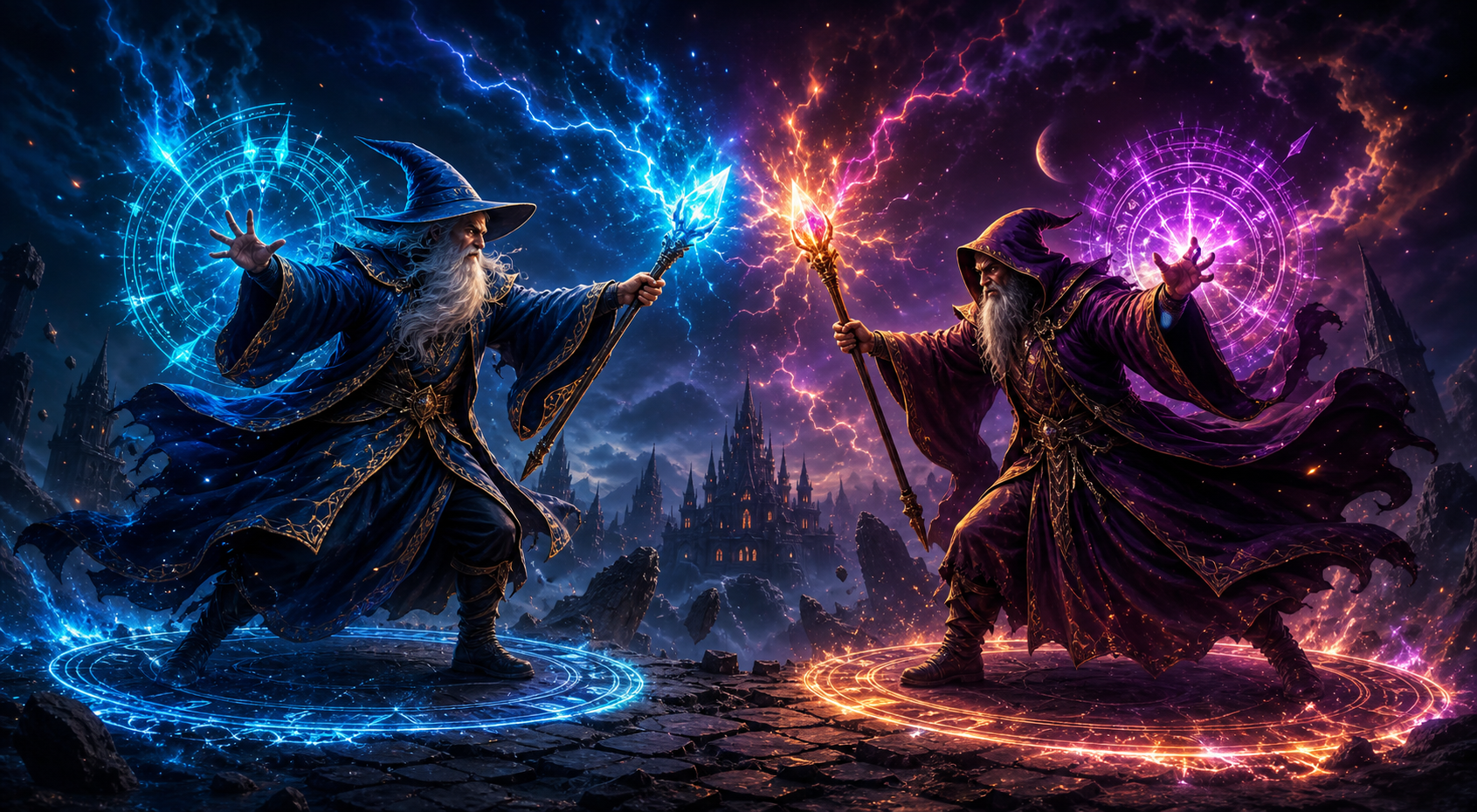Wizards War splash art