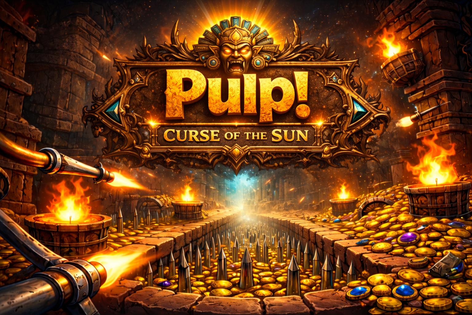 Pulp temple scene art